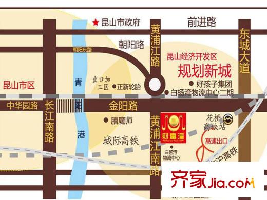財(cái)富灣交通圖