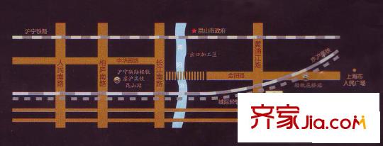 財(cái)富灣交通圖
