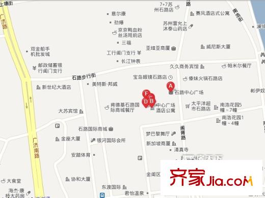 石路中心廣場交通圖
