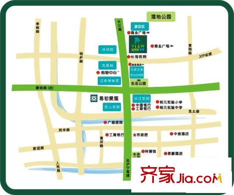 圣雅園交通圖地圖2
