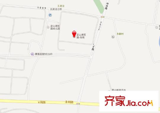 昆山淀山湖花園交通圖