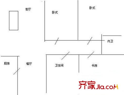 月浜東公寓 3室 戶型圖