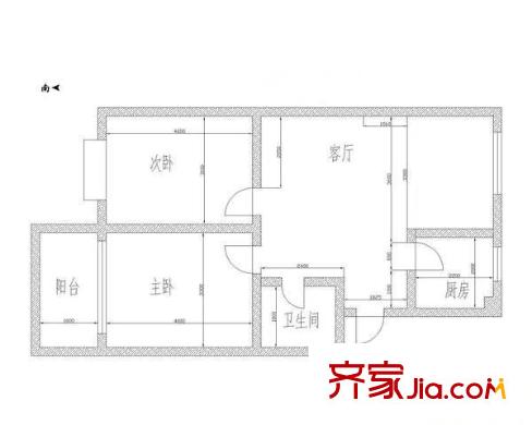 夏駕園 2室 戶型圖