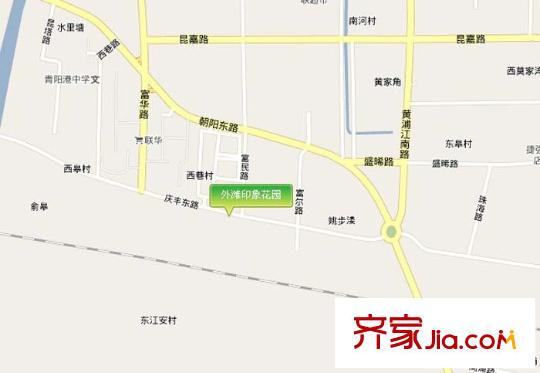 中星?外灘印象花園交通圖
