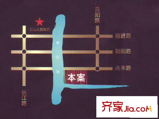 中星?外灘印象花園交通圖