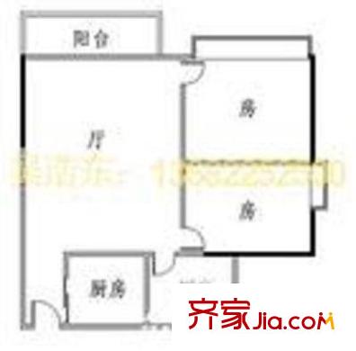 月浜東公寓 2室 戶型圖
