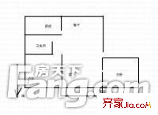  錦溪花園 戶型圖   2室2廳1衛(wèi)