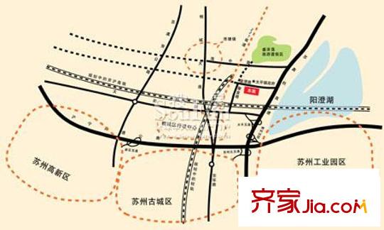 金澄新天地交通圖