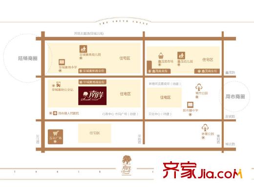 華城美地?南岸小區(qū)區(qū)位圖