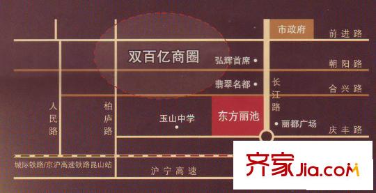 東方麗池交通圖