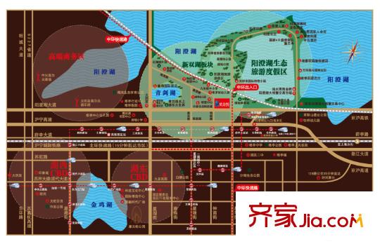 優(yōu)公館交通圖區(qū)位示意圖