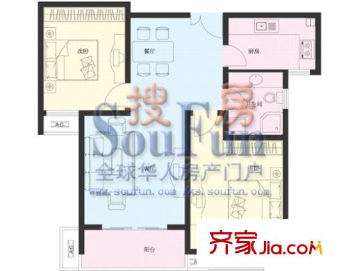 陽(yáng)光水世界（已售完） 2室2廳1衛(wèi)1廚