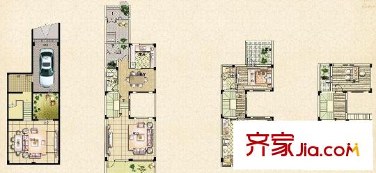 君地上郡戶型圖名爵風(fēng)范 3室3廳3衛(wèi)1廚