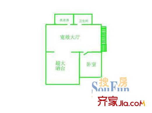 江楓園戶(hù)型圖戶(hù)型圖 1室1廳1衛(wèi)1廚