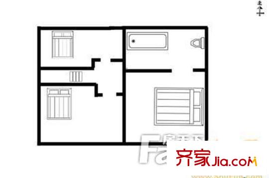 吳江名城花園戶型圖戶型圖 1室1廳1衛(wèi)1廚