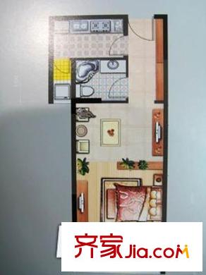 美田青春花園公寓戶型圖戶型圖 1室1廳1衛(wèi)1廚