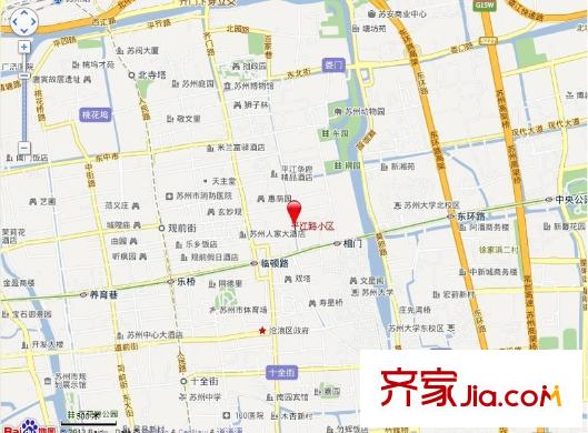 平江路小區(qū)交通圖