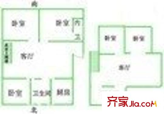 平江路小區(qū) 4室 戶型圖