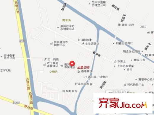 金星名邸交通圖