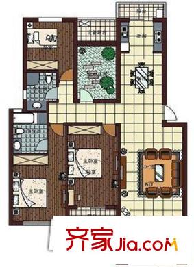 美田青春花園公寓戶型圖戶型圖 1室1廳1衛(wèi)1廚