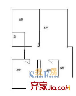 金星名邸戶型圖戶型圖 3室2廳2衛(wèi)1廚