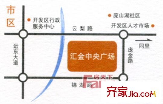 匯金中央廣場(chǎng)公寓交通圖