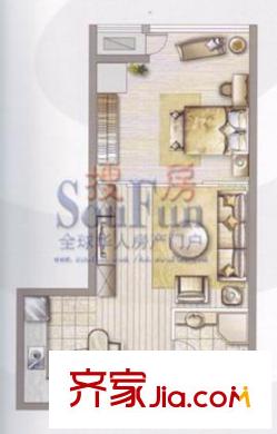吉田國際廣場01、10型（已售完） 1室1廳1衛(wèi)1廚
