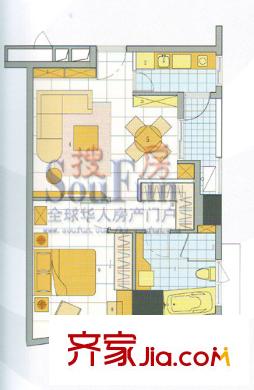 吉田國際廣場18型（已售完） 1室1廳1衛(wèi)