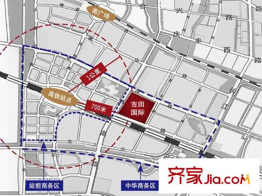 吉田國際廣場交通圖
