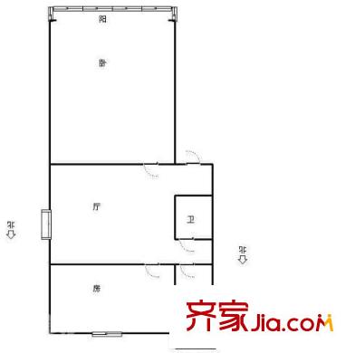 凱馬廣場(chǎng)戶型圖戶型圖 1室1廳1衛(wèi)1廚