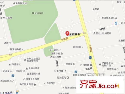 金苑新村交通圖