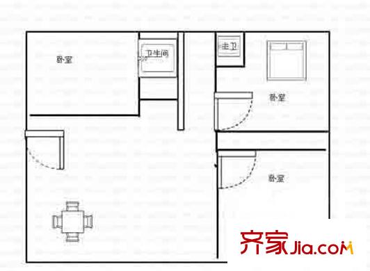 吳越祥庭戶型圖戶型圖 3室1廳2衛(wèi)1廚