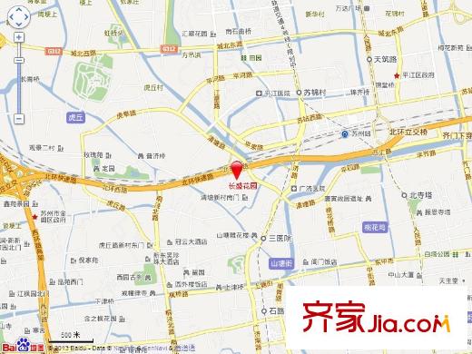 長盛花園交通圖