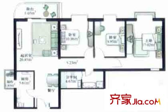  中軍新村 戶型圖