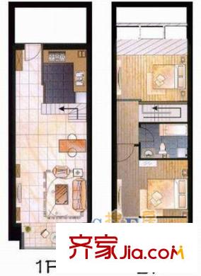 永誠國際廣場戶型圖 戶型圖 2室2廳1衛(wèi)1廚