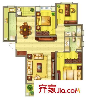 新城翡翠灣 戶型圖
