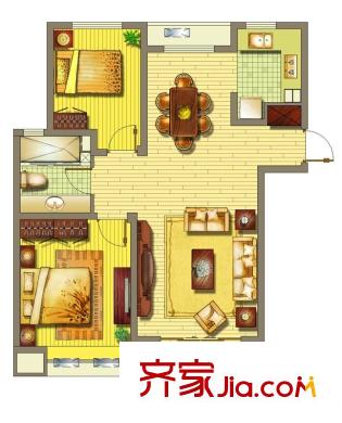 新城翡翠灣 戶型圖