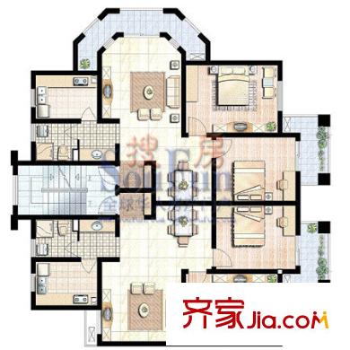 江南明珠苑 戶型圖