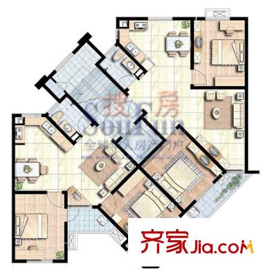 江南明珠苑 戶型圖