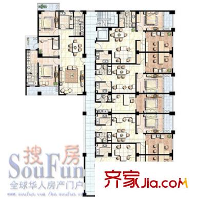 江南明珠苑 戶型圖