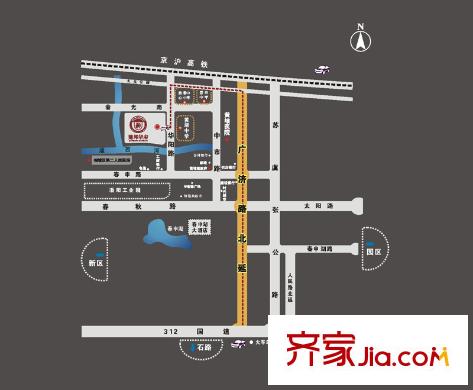 建邦華府交通圖區(qū)位圖