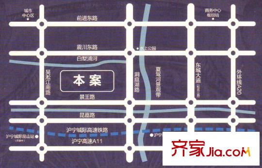 綠地21新城交通圖