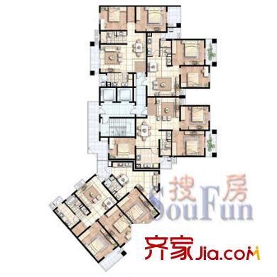 江南明珠苑 戶型圖
