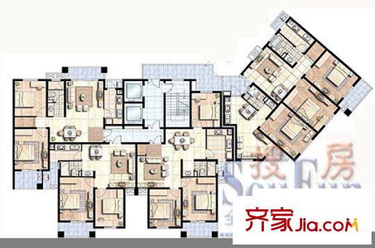 江南明珠苑 戶型圖