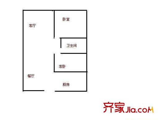 華夏五金機(jī)電城 1室 戶型圖