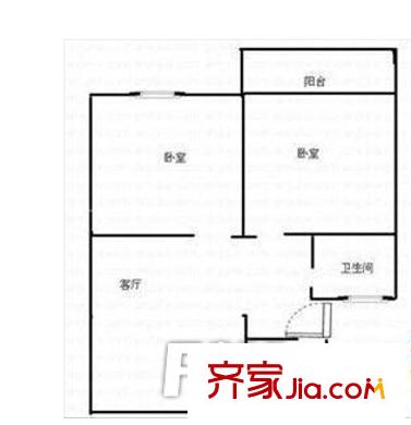 蓮香新村北區(qū)戶(hù)型圖戶(hù)型圖 2室1廳1衛(wèi)1廚