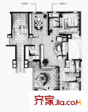 水香公寓 4室 戶型圖