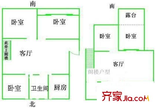 麗景苑戶型圖戶型圖 5室2廳2衛(wèi)1廚