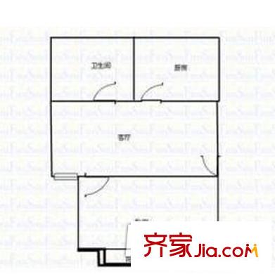 蓮香新村北區(qū)戶(hù)型圖戶(hù)型圖 1室1廳1衛(wèi)1廚