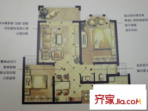 水香公寓 2室 戶型圖
